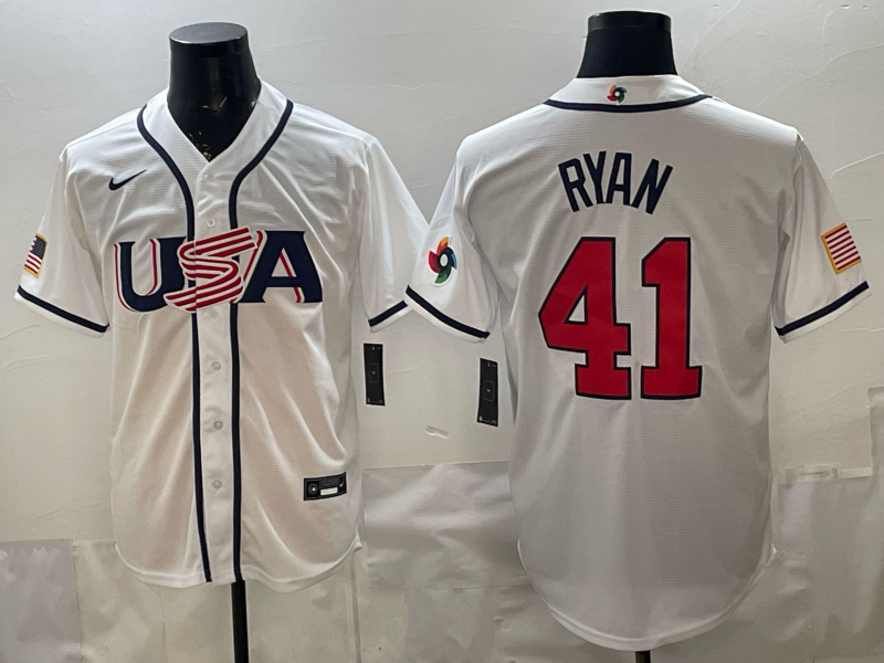 Men 2026 World cup white MLB Nike jersey 006->->MLB Jersey